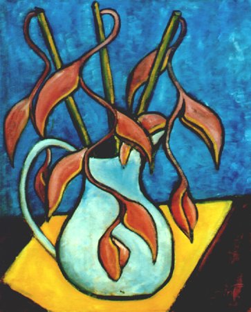 Still Life With Tropical Flowers