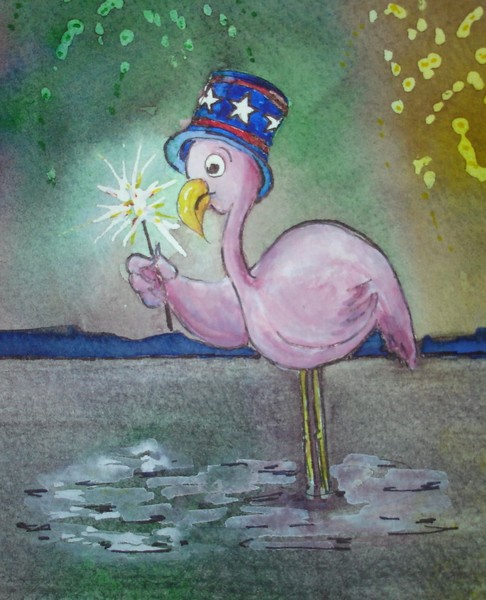 Flamingo Series:  4th of July