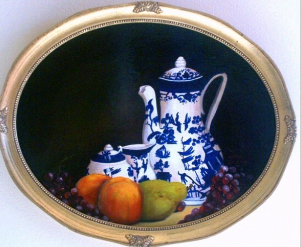 Blue Willow with Fruit