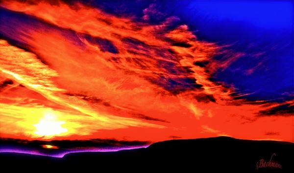 Fiery red sky !