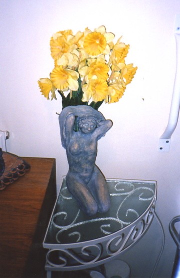 Giaconda smile   Hand built vase