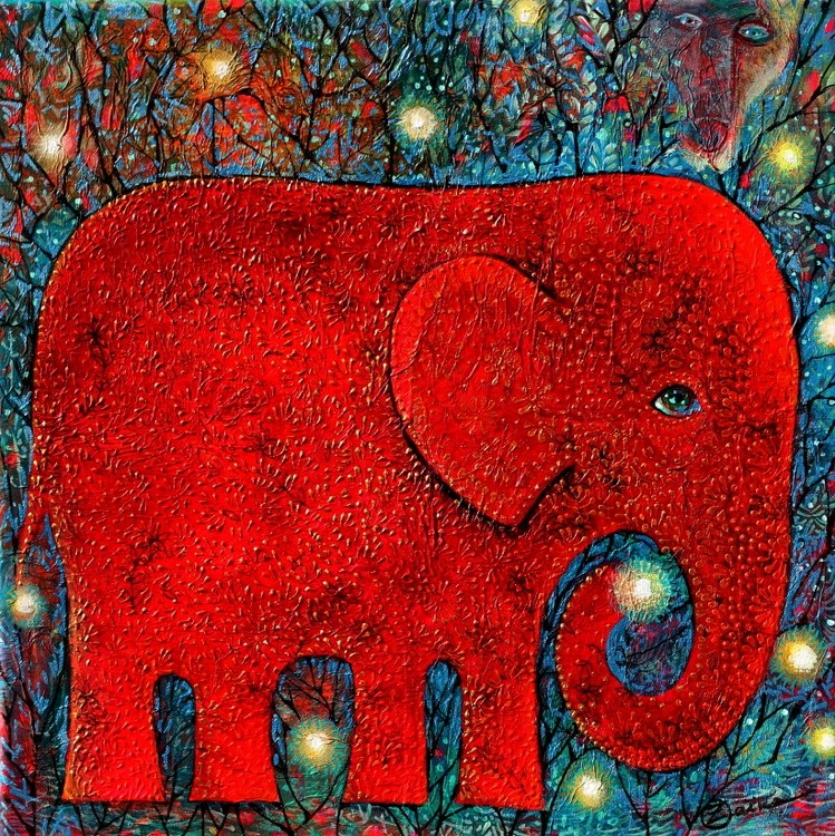 magic red elephant