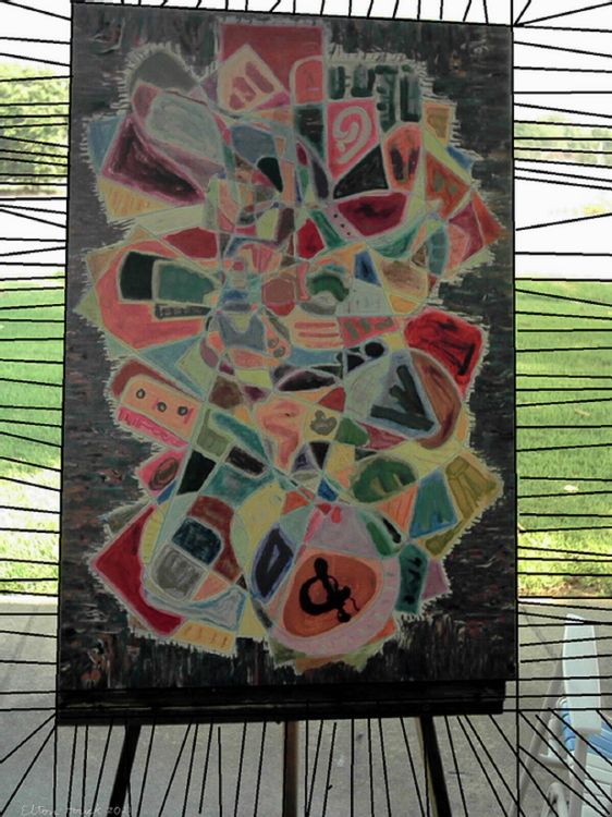 I Have a Sweet Tooth for YOU...(c) ..2021..Elton Houck..2 x 4 ft acrylic 0n canvas overpaint digital
