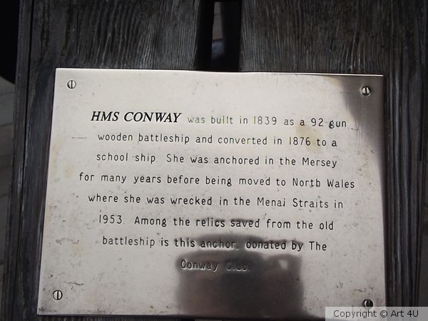 HMS Conway. Anchor Plaque