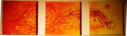 Orange Spiral 0208 30x30cm