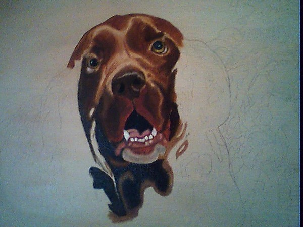 Oil Painting of Excalibur *work in progress*