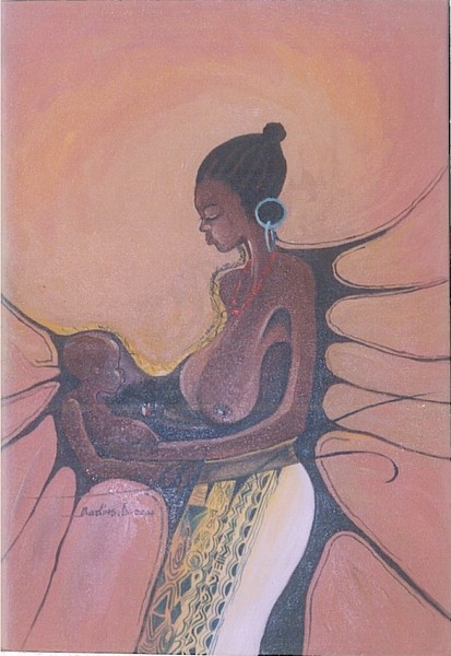 MOTHER AND CHILD.. OIL