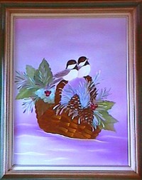 Birds on a Basket