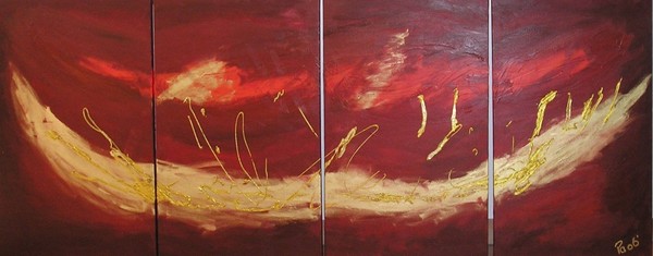 Heaven of fire 200 x 70 cm