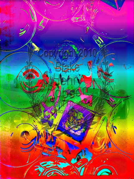 Glasses color digital art