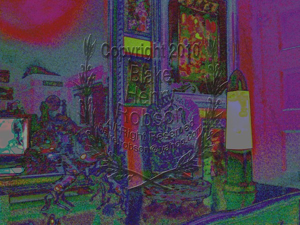 Living Room Mirrow Art Lava Lamp