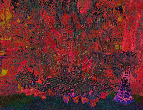 Tropical Flowers & Plants Red Palms Edit