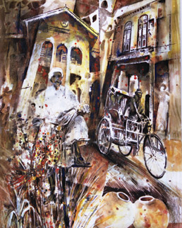 uncle riding bicycle