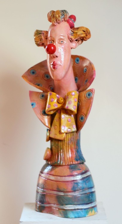 Ceramic sculpture Clown