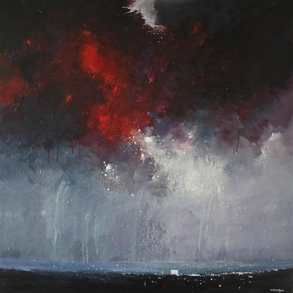 Red Storm Passing Over