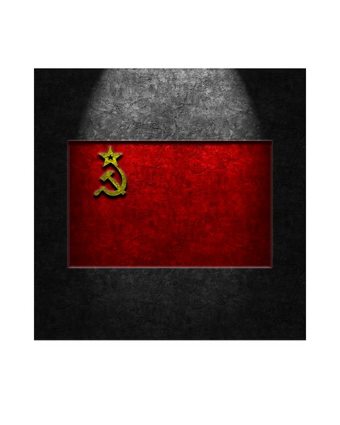 USSR Flag Stone Texture