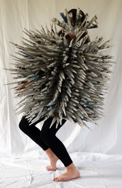 Newspaper Porcupine