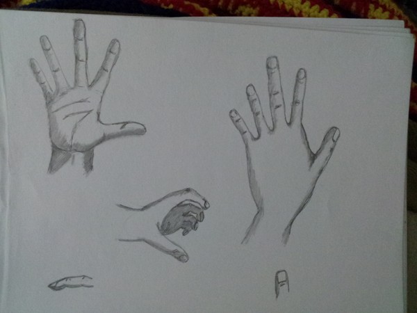 Hands in different positions