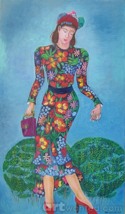 Flower dress girl, 2017