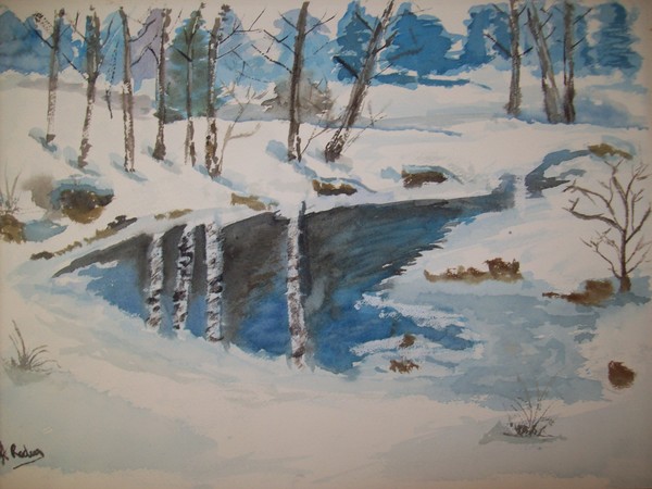 Snowy reflection
