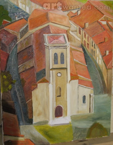 091-Gers. Saint-Puy. Church tower (small)
