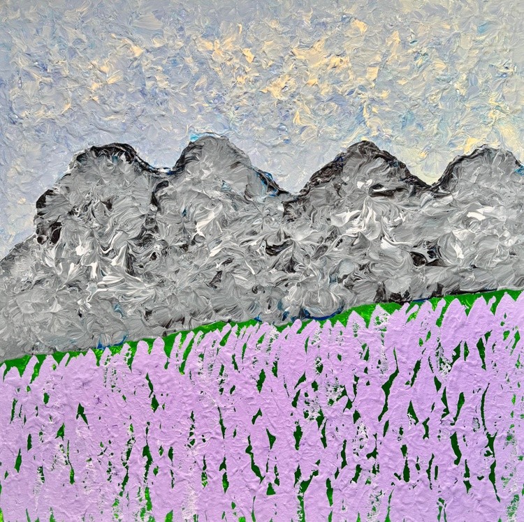 Landscape with lupines