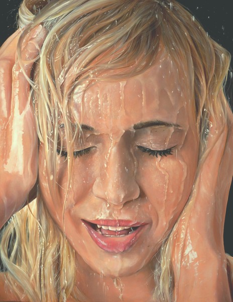 Rain on her face