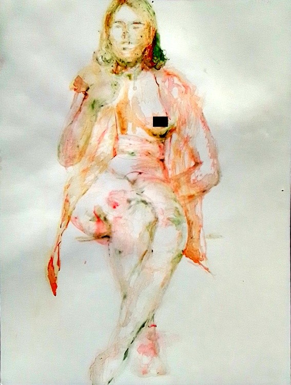 Alida Cropped Watercolor