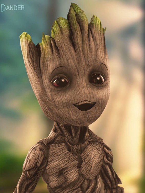baby groot by the dander-dcep2ak