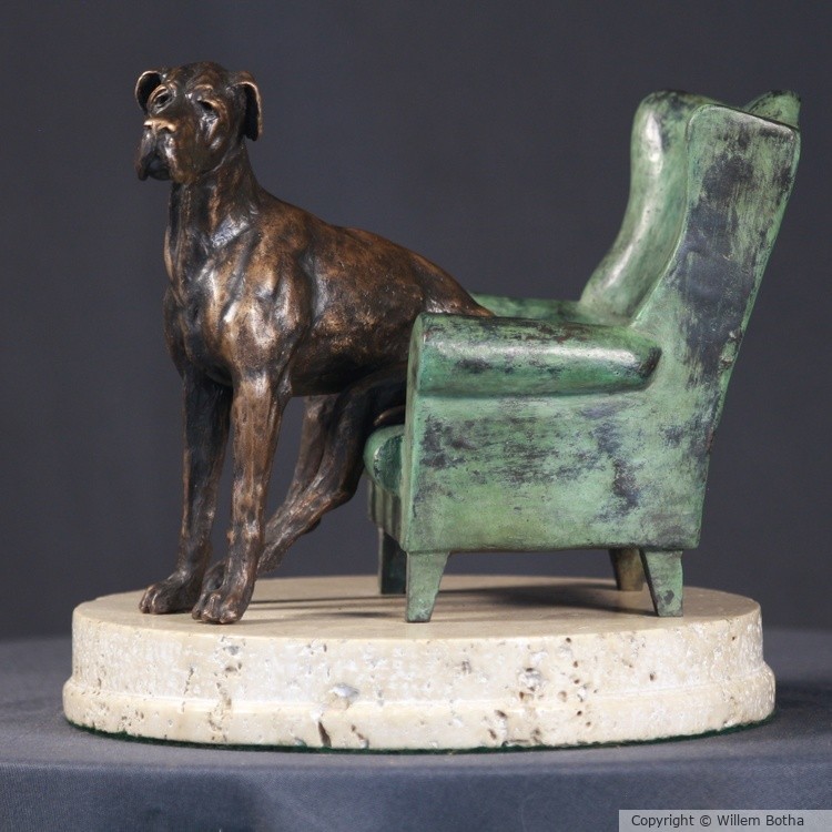 Rex in His Chair