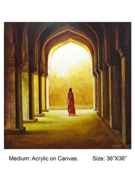 girl in a hall