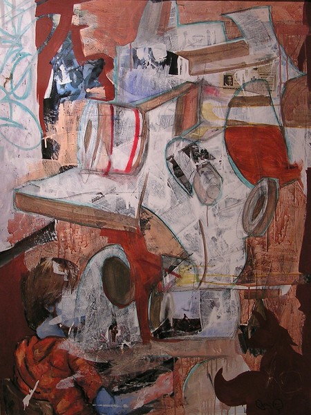 self portrait, blue arm
