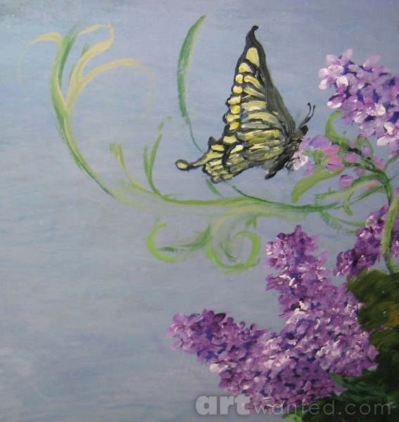 Butterfly mural