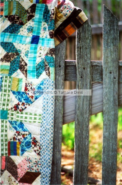 Quilt on Fence