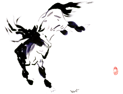 Horse en l'air