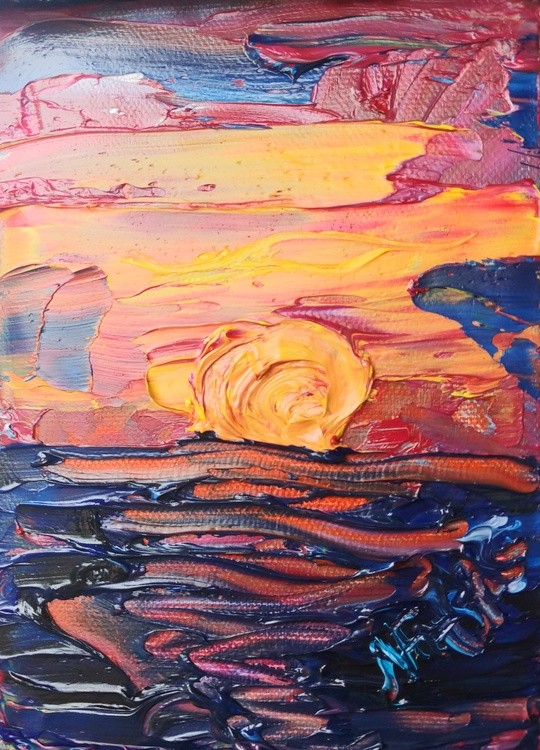 Sunset On The Water.