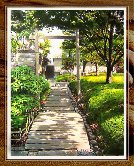 Peaceful Garden In Japan