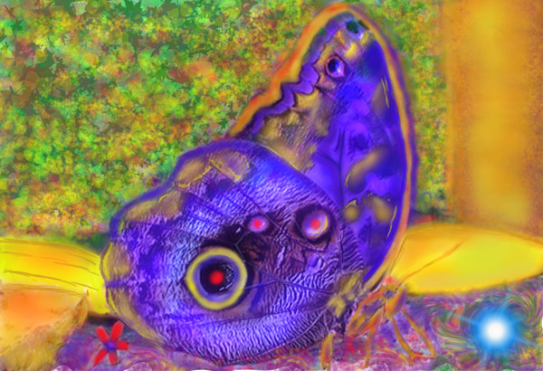 BLUE MORPHEUS BUTTERFLY