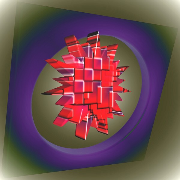 red chandelier