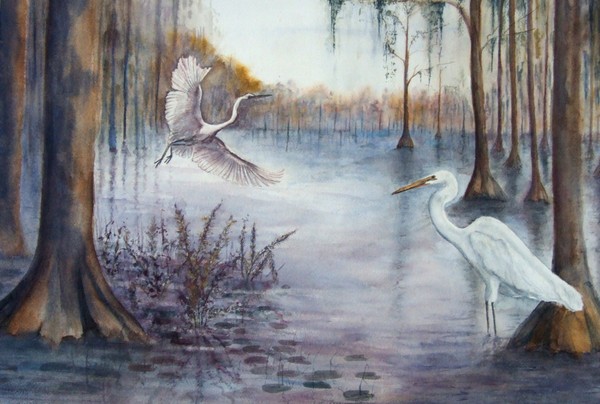 Egrets for Viv