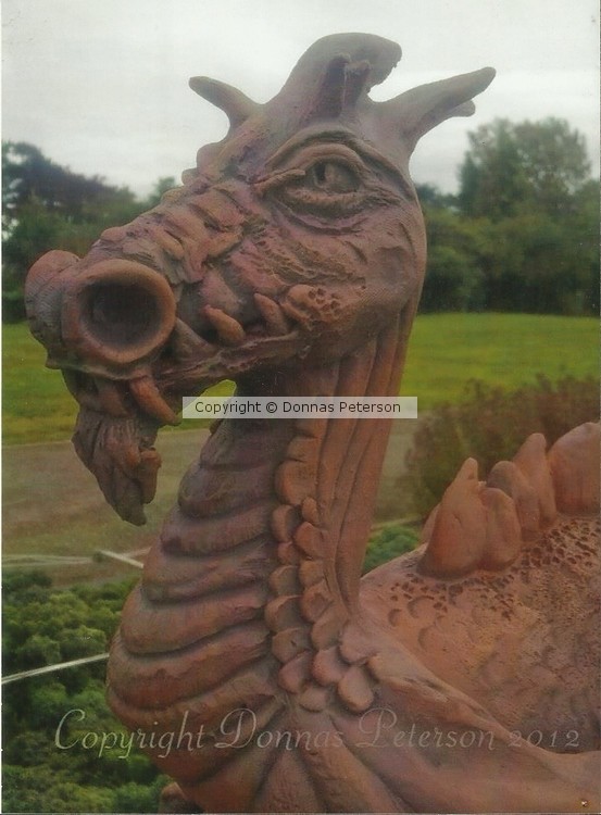 Dragon gate post finial