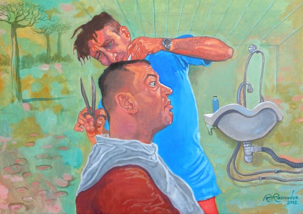 Self-portrait in the saloon of ideas