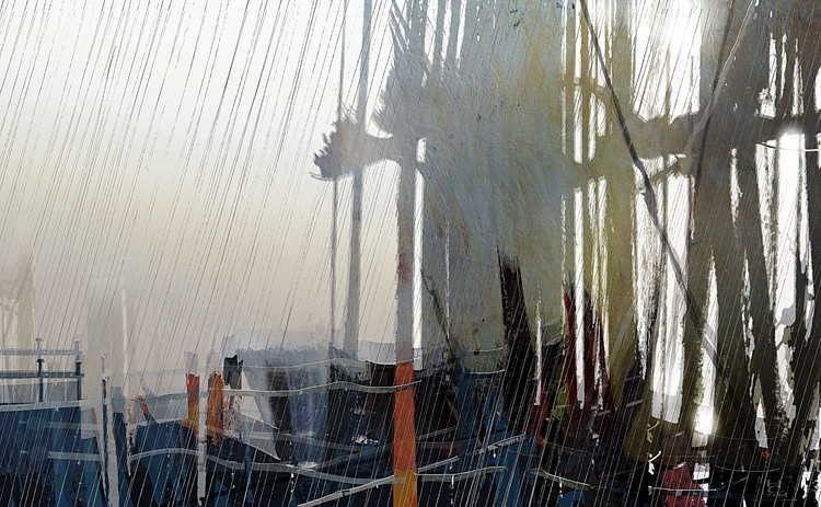 drizzling in Golden Horn