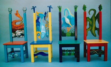 4 chairs in a row