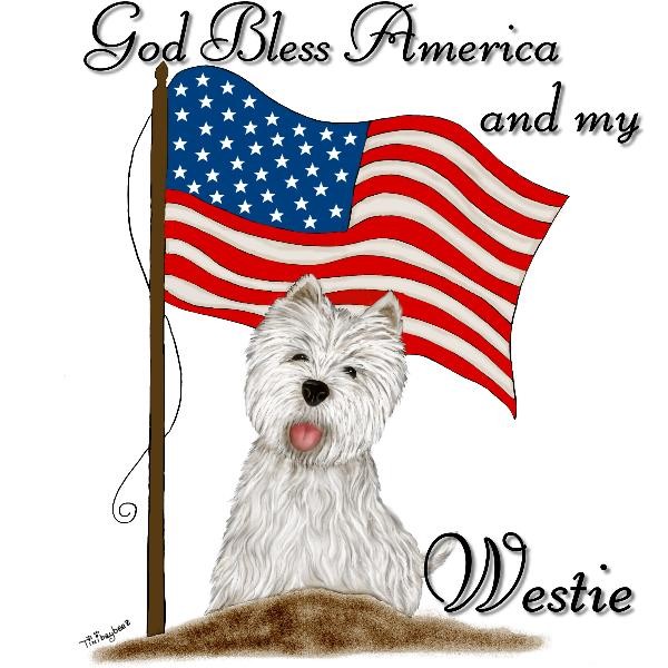 Patriotic Westie