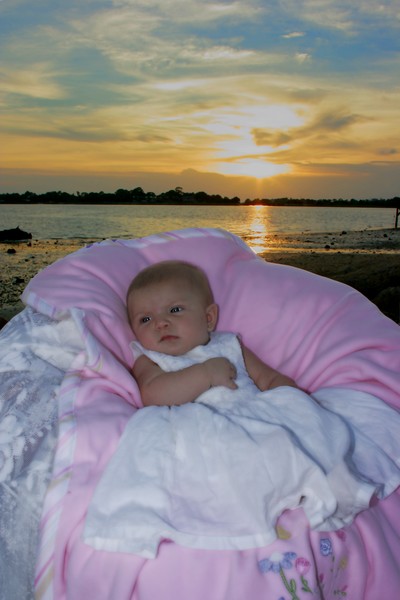 sunset baby
