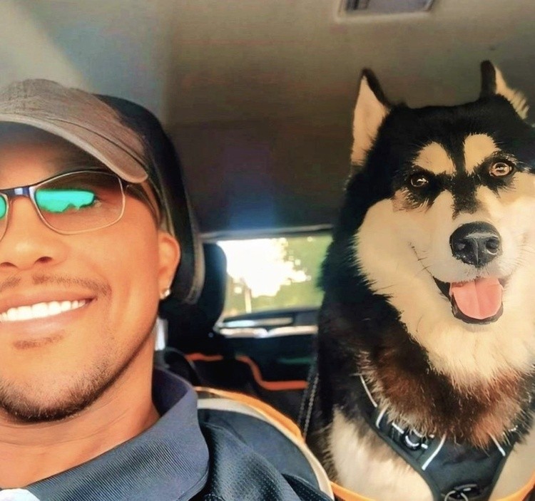 Joey and his Wolfdog