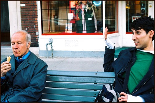 Two men on a bench