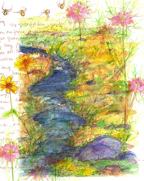 Lake Tahoe Creek Nature Collage