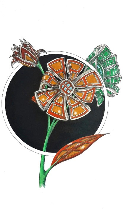 Door flower